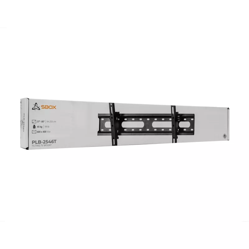 Montavimo laikiklis SBOX PLB-2546T-2 37–80 colių ekranams, 45 kg talpa, 600×400 mm VESA