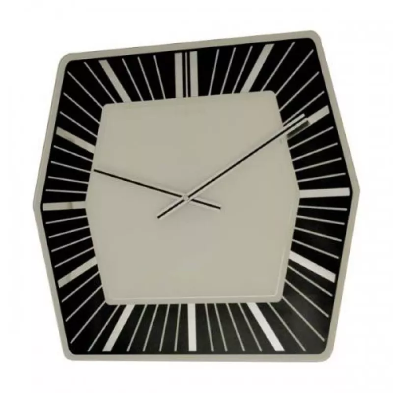 NeXtime klok 8128zw Hexagon, 43x43 cm, sieninis, baltas