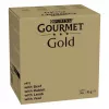 Šlapias kačių maistas Purina Nestlé GOURMET Gold Mus Mix — 96 x 85 g, 4 skoniai, suaugusios katės, 77,5 % drėgmės