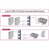 DeLOCK 87667 USB 3.0 2 prievadų dvikryptis bendrinimo jungiklis