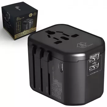 Extralink Smart Life Travel Adapter for EU/UK/USA/AU/CH + USB-C, USB-A