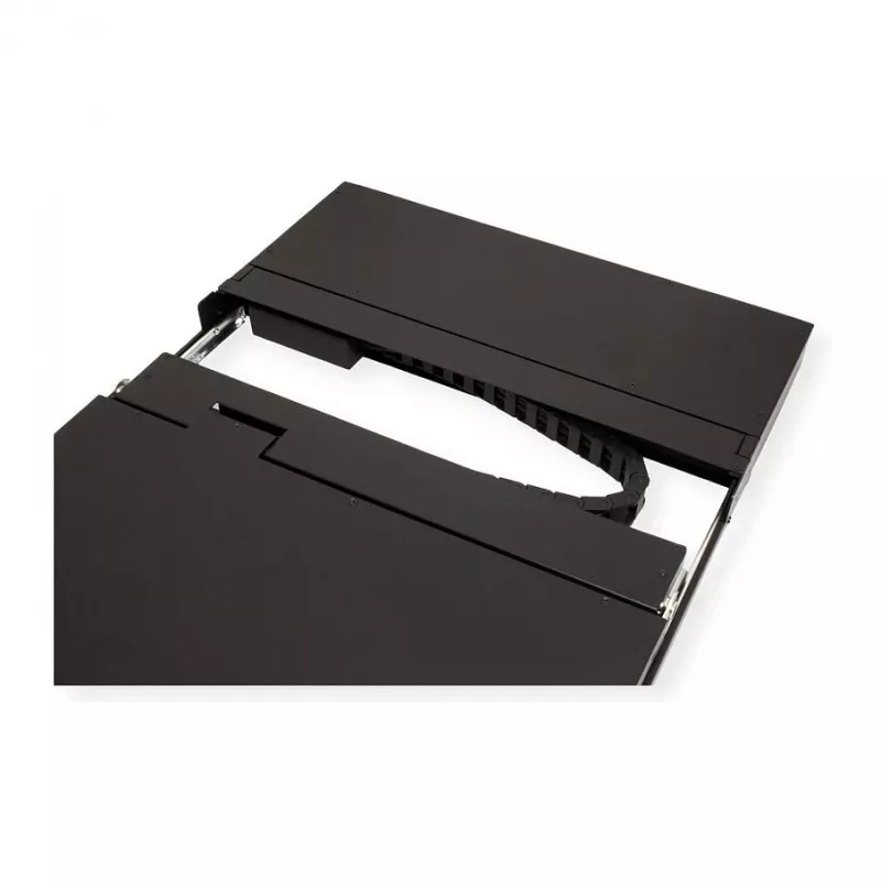 Stovo konsolė VALUE 26.99.0123, 17 colių (43,2 cm) LCD, 1280×1024, 1U, prancūziška klaviatūra, juoda