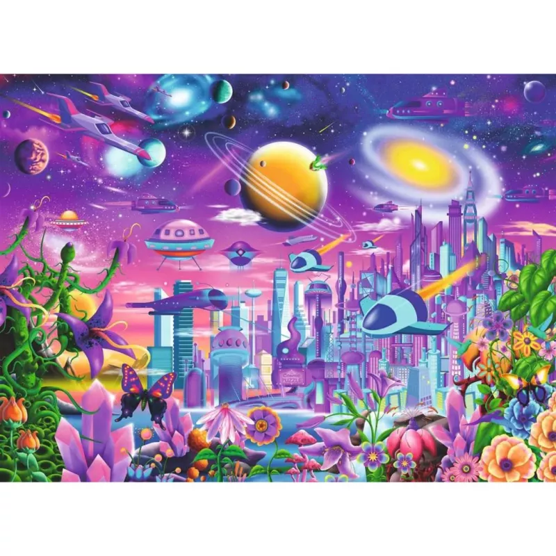 vaikiška dėlionė Cosmic City (200 dalių)