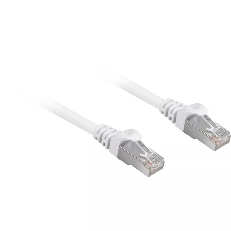 komutacinis kabelis RJ45 Cat.6a SFTP (baltas, 25 cm, LSOH (be halogenų))