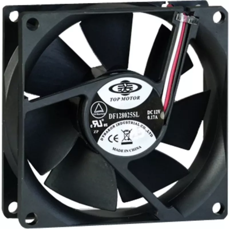 Inter-Tech 88885181 kompiuterio aušinimo komponentas kompiuterio korpuso ventiliatorius 8 cm juodas (88885181)