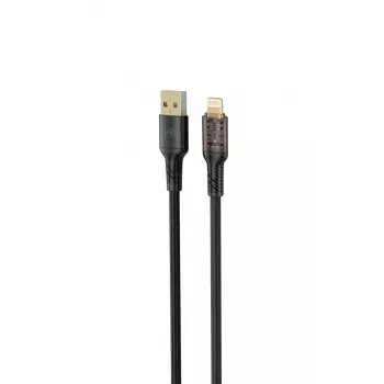 USB–Lightning duomenų laidas Tellur TLL155701 — 2,4 A, 100 cm, juodas