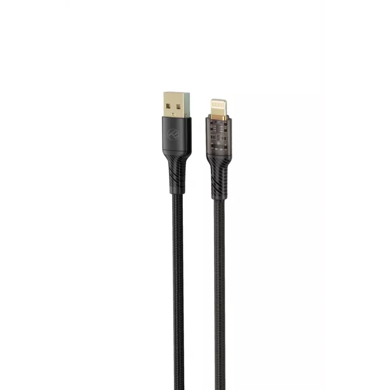 USB–Lightning duomenų laidas Tellur TLL155701 — 2,4 A, 100 cm, juodas