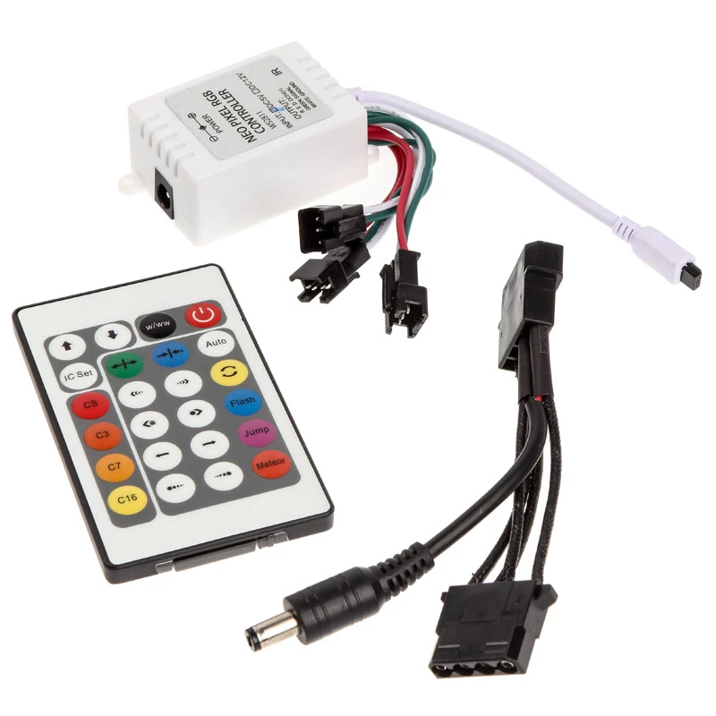 LED juostelių rinkinys Lamptron FlexLight Multi — programuojamos RGB LED juostelės su infraraudonųjų spindulių nuotolinio valdymo pultu