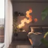 Nuotaikos apšvietimas Nanoleaf Elements medžio išvaizdos šešiakampių plėtimosi rinkinys 3 vnt.