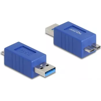 DeLOCK 67214 kabelio jungties adapteris USB Type-A į USB Micro-B mėlynas