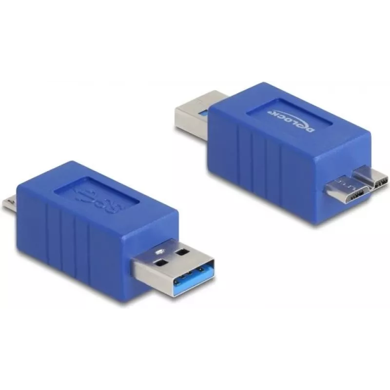 DeLOCK 67214 kabelio jungties adapteris USB Type-A į USB Micro-B mėlynas