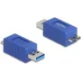 DeLOCK 67214 kabelio jungties adapteris USB Type-A į USB Micro-B mėlynas