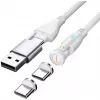 USB laidas 4smarts 541236 USB 2.0 1,8 m USB C baltas