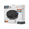 Robot vacuumeris TEESA Smart VAC 2 — apvalus, juodas, 1000 Pa siurbimo galia, 9,6 V/2000 mAh Li baterija, 0,2 L dulkių talpykla, Wi‑Fi, automatinis grįžimas