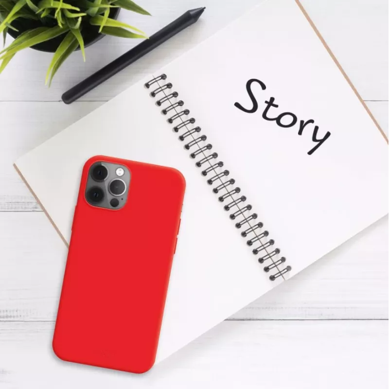 Fixed Story | Užpakalinis dangtelis | Apple | iPhone 16 Plus | Gumotas | Raudonas
