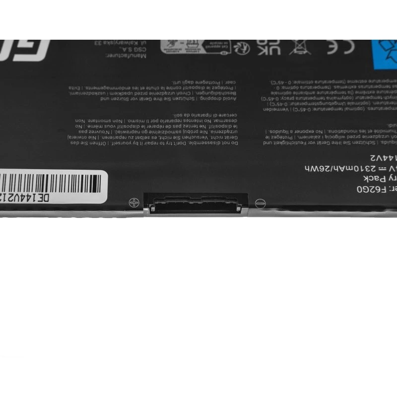 Baterija Green Cell DE144V2, skirta DELL Inspiron 13 5370 7370 7373 7380 7386 Vostro 5370