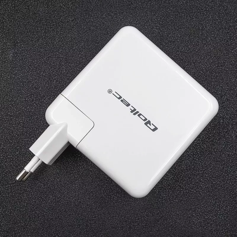 Qoltec GaN Charger FAST 108W | 5-20V | 3-4.7A | USB C | Balta