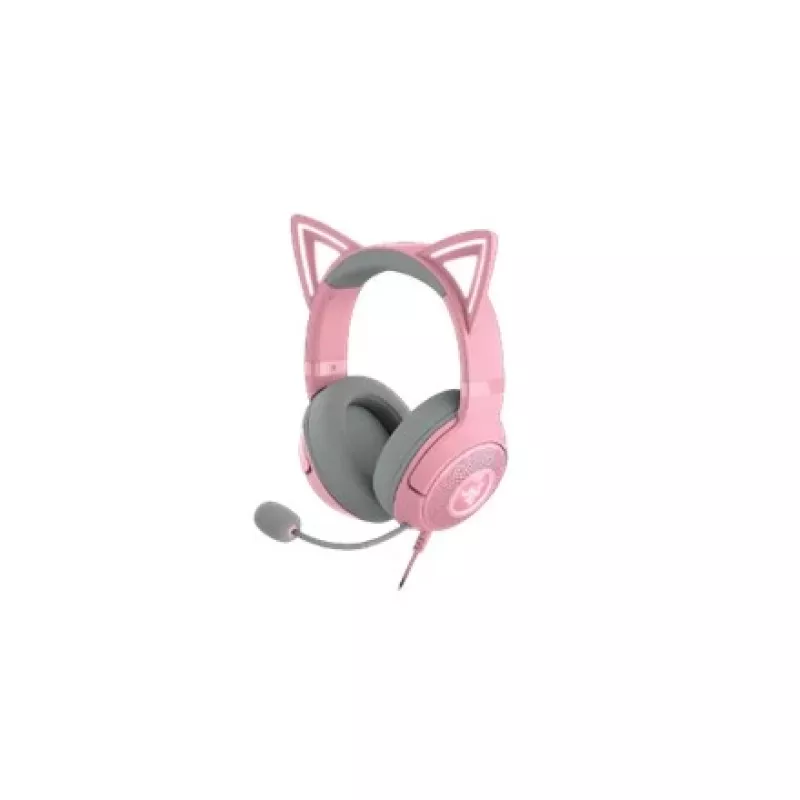 Laidinės ant ausies dedamos ausinės Razer RZ04-04730200-R3M1 — cirkumaurinės, 1,3 m laidas, 353 g, rožinė