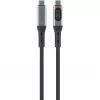 USB kabelis 4smarts 541438 USB4 Gen 2x2 1,5 m USB C juoda pilka