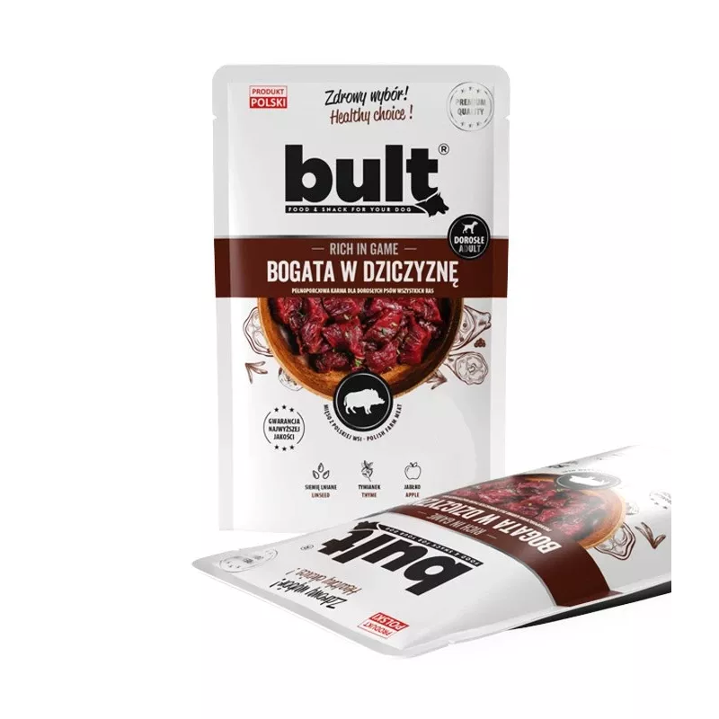 BULT „Rich in game“ – šlapias šunų maistas – 100 g