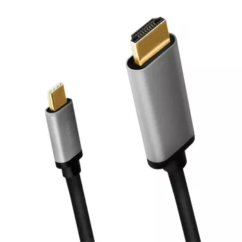 LogiLink CUA0101 USB 3.2 Gen1 Type-C į HDMI-A laidas 1,8 m juoda pilka