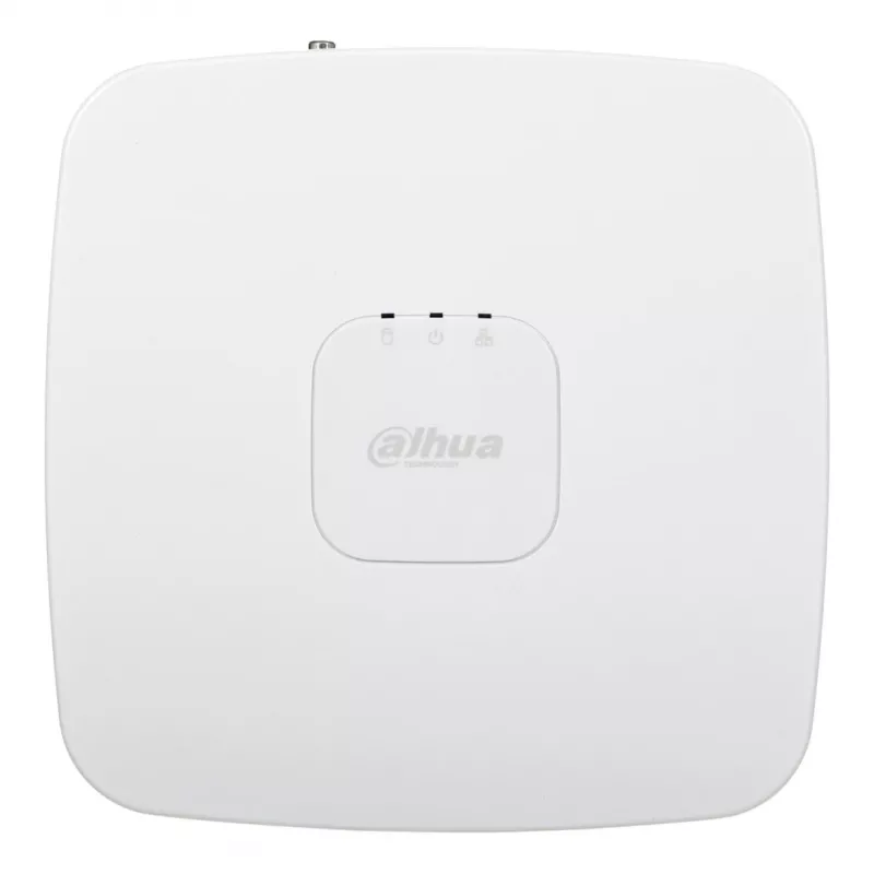 Tinklo vaizdo registratorius DAHUA NVR2108-I2 — 8 kanalų NVR, 4096×2400 maks., SATA III iki 10 TB, 1U baltas