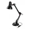 Stalinė lempa ESPERANZA AVIOR E27 12W LED, juoda, reguliuojamo aukščio, lankstus laikiklis, E27 lizdas