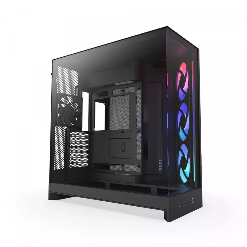 PC korpusas NZXT H9 Flow RGB Midi Tower juodas