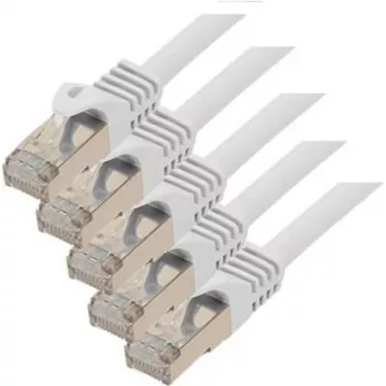 Tinklo kabelis ShiverPeaks 75512-W-SET5 Cat7 S/FTP RJ45-RJ45 2 m baltas