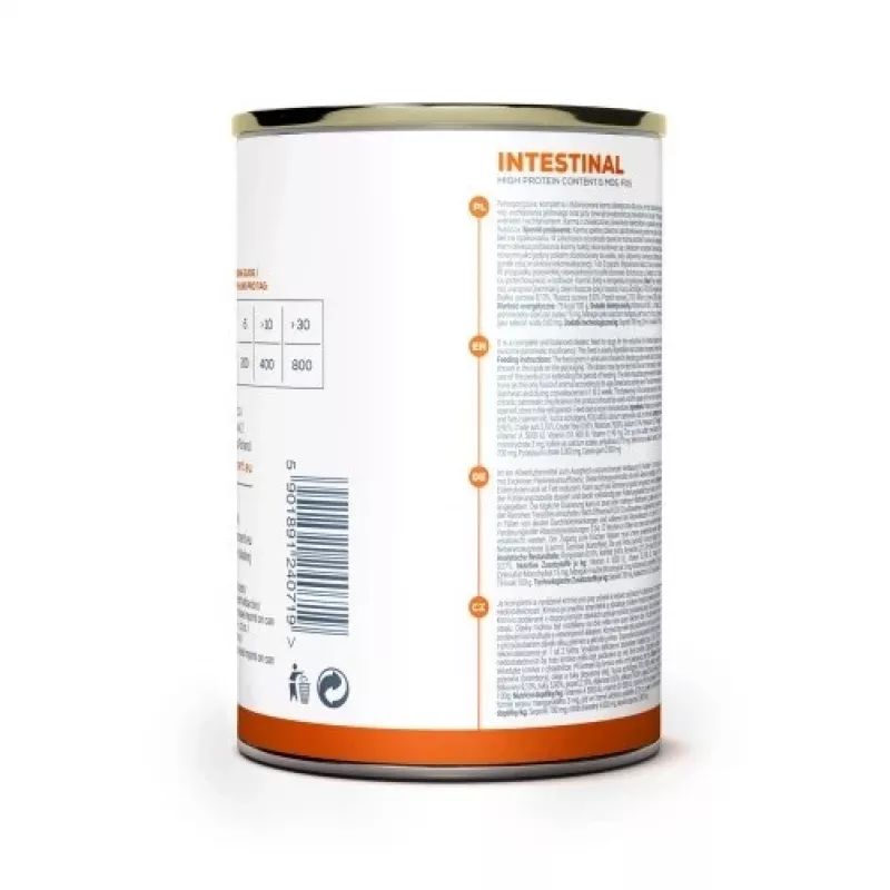 Drėgnas šunų ėdalas VETEXPERT Veterinary Diet Intestinal 400 g, paukštiena, be grūdų, atsigavimui po virškinimo trakto operacijos