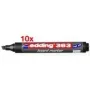 Marker Edding 363 Chisel tip Juoda