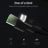 Lightning į USB-A laidas Green Cell KABGC12, 2 m, Lightning – USB A, juodas