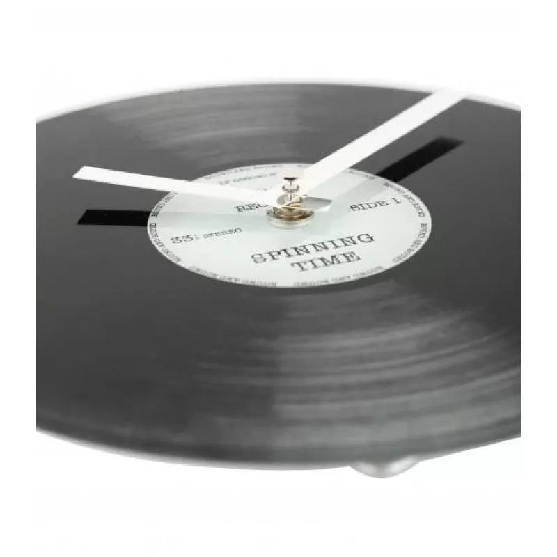 NeXtime klok 5163 Little Spinning Time, Ø20 cm, sieninis, juodas