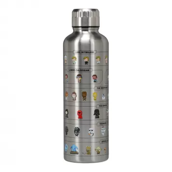 Izoliuotas metalinis vandens butelis Paladone Star Wars PP13574SW — nerūdijančio plieno stiliaus daugkartinis butelis, 500–750 ml talpa nenurodyta