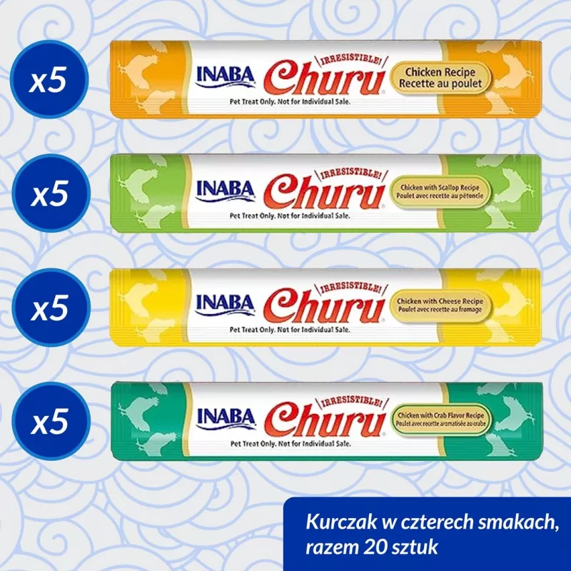 INABA Churu įvairovės dėžutė vištiena - skanėstai katėms - 20 x 14g