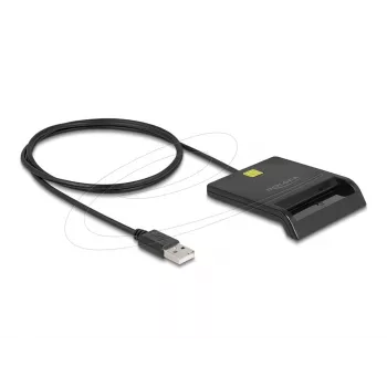 Išmaniųjų kortelių skaitytuvas DeLOCK 91724 USB Type-A juodas