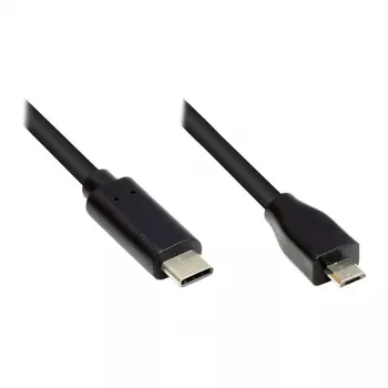 Good Connections USB2.0 laidas Micro B-C juodas 5m