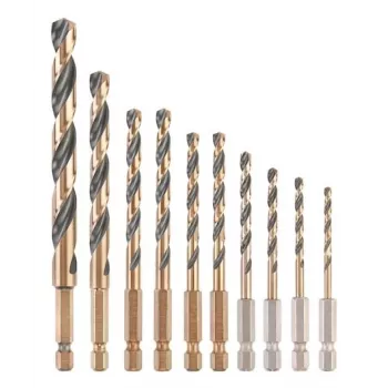 Metalinių grąžtų rinkinys DeWalt DT20620-QZ 10 vnt. HEX 1/4
