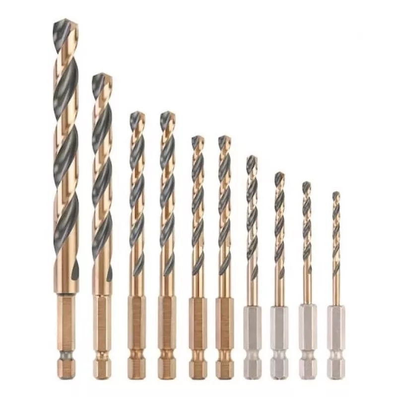 Metalinių grąžtų rinkinys DeWalt DT20620-QZ 10 vnt. HEX 1/4