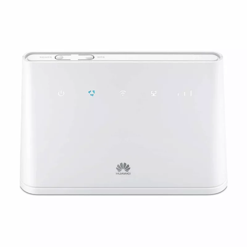 Belaidis stalinis maršrutizatorius HUAWEI B311-221 Vienos juostos 2,4 GHz Wi‑Fi 4 (802.11n), Gigabit Ethernet, 4G LTE, SIM lizdas, RJ-11, 12V 1A, baltas