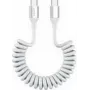 4smarts USB-C Coiled kabelis 100W Balta (4S541600)