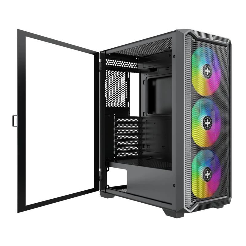 Korpusas|XILENCE|ATX/micro ATX/Mini-ITX|Juodas|Midi Tower|PC|XG161