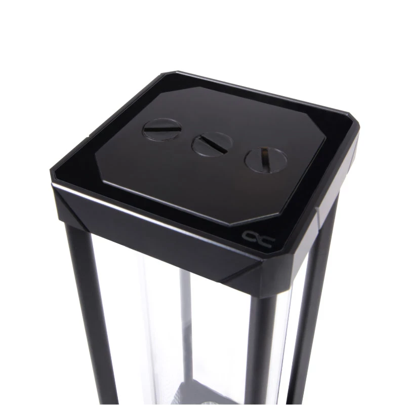 Vandens blokas Alphacool 13326 Acetal Aluminium Glass Juoda Transparent