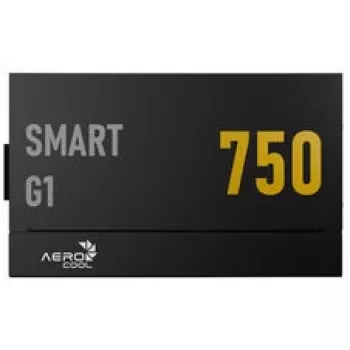 Maitinimo blokas AEROCOOL Smart G1 750W, 80 PLUS Gold, ATX 3.1, PCIe 5.1, juodas