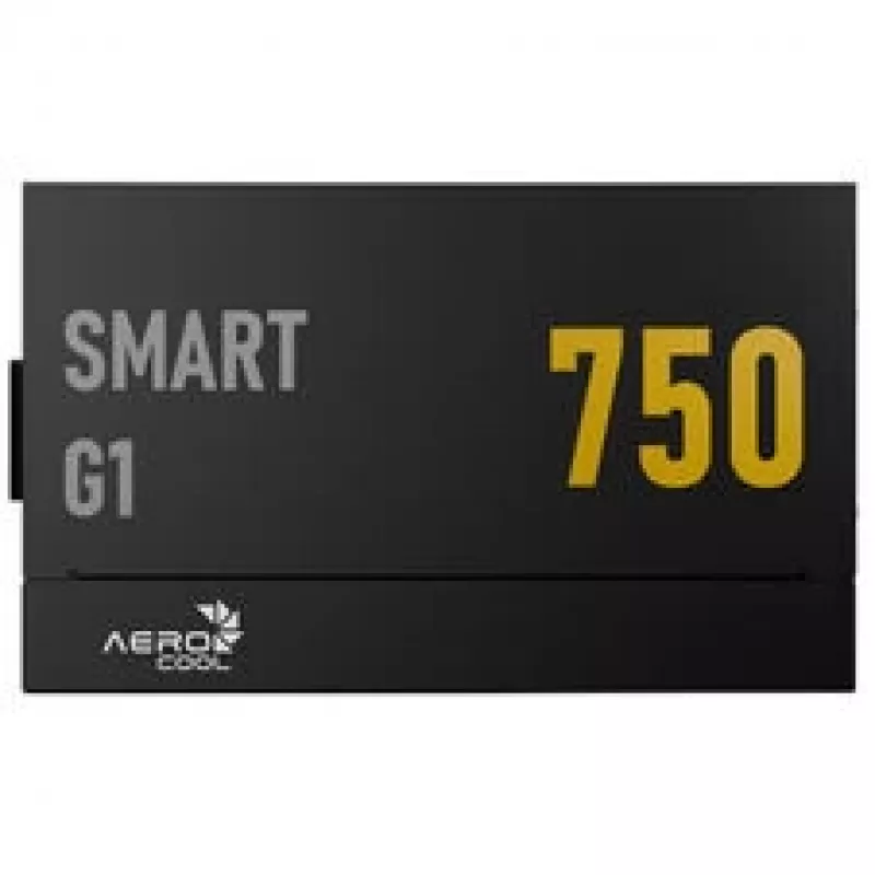 Maitinimo blokas AEROCOOL Smart G1 750W, 80 PLUS Gold, ATX 3.1, PCIe 5.1, juodas
