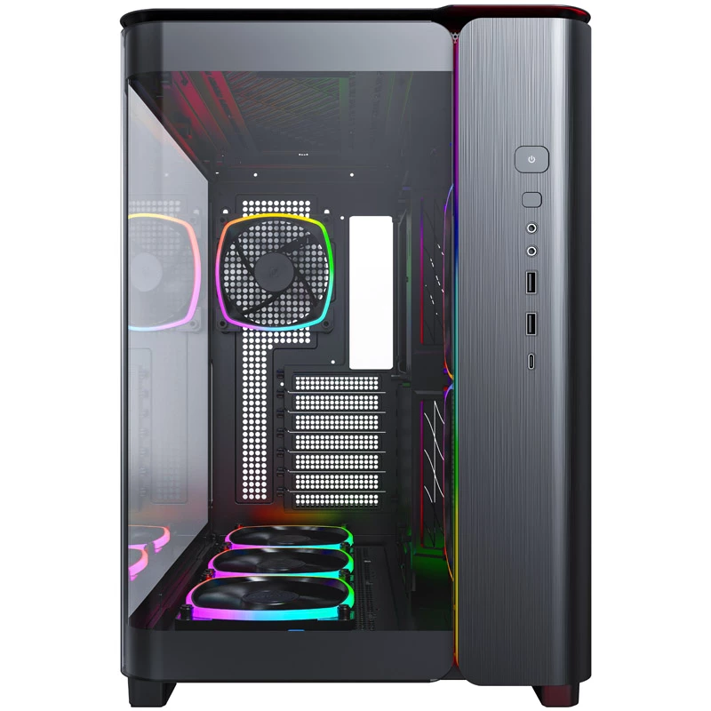 Montech KING 95 PRO Midi-Tower, grūdintas stiklas, ARGB - juoda