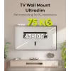 Fiksuotas TV sieninis laikiklis WENTRONIC Goobay Ultraslim 70822 XL Juoda plokštiems ekranams