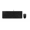 CHERRY DC 2000 klaviatūra su pelė, biuro, USB, QWERTZ, vokiečių k., juoda
