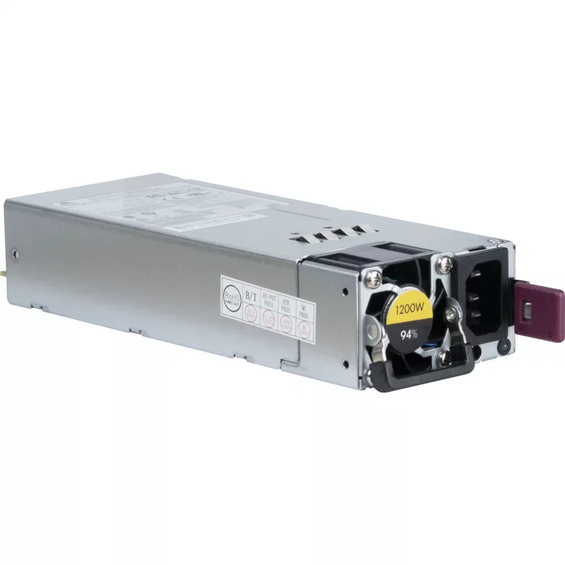 Maitinimo blokas INTER-TECH R2A-DV1200-N 1200 W 2U, 80 PLUS Platinum, 100–240 V, 50–60 Hz, Pilka