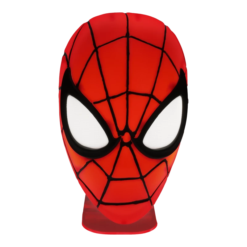 Stalinė lempa Paladone Spiderman Mask Light — teminio dizaino Žmogaus-voro kaukės lempa, maitinama per USB, LED, kompaktiška naktinė lempa